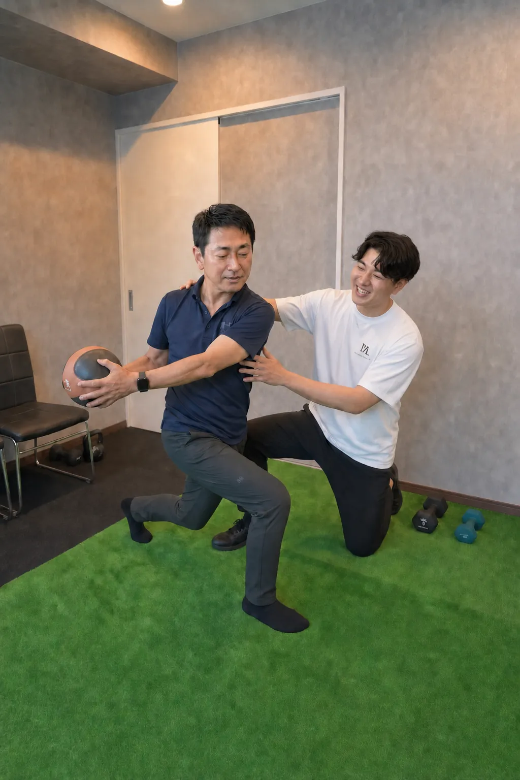 ゴルフコンディショニングの様子